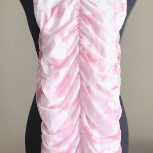 PrettyLittleThing Light Pink Tie-Dye Top